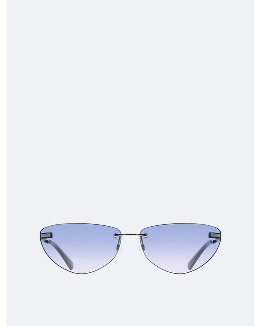 Calvin Klein White Cat Eye Sunglasses Ckj25208S