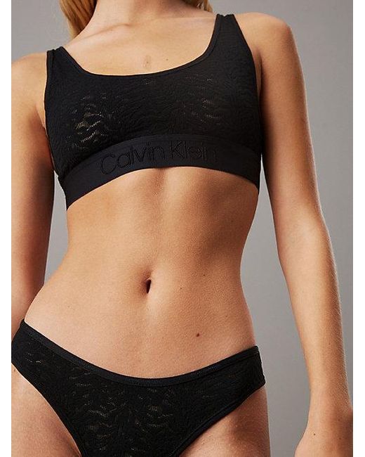 Calvin Klein Black Lace Bikini Briefs Intrinsic