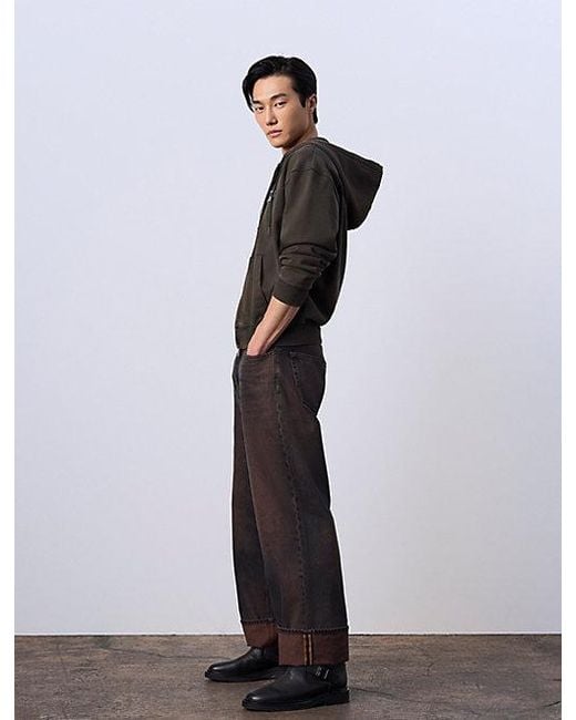 Calvin Klein Black Jung Kook For Terry Relaxed Hoodie for men