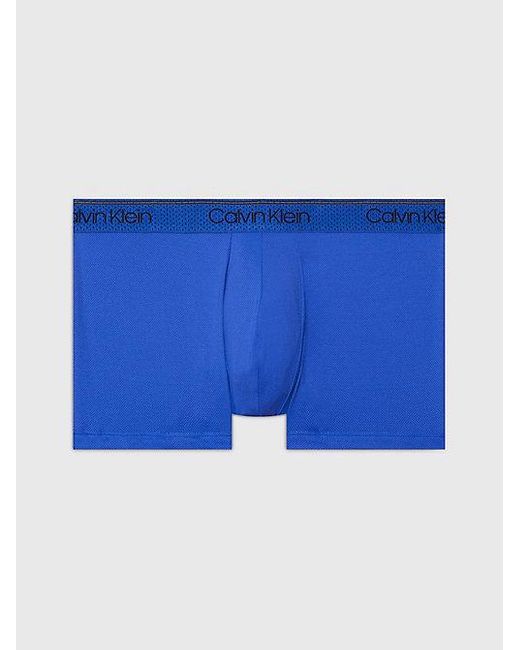 Bóxeres de tiro bajo - Micro Stretch Cooling Calvin Klein de hombre de color Blue