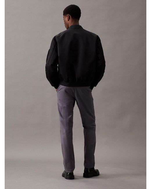 Pantalon chino slim Calvin Klein pour homme en coloris Black