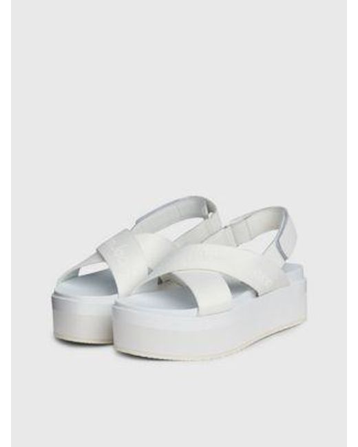 Sandalias con plataforma Calvin Klein de color White
