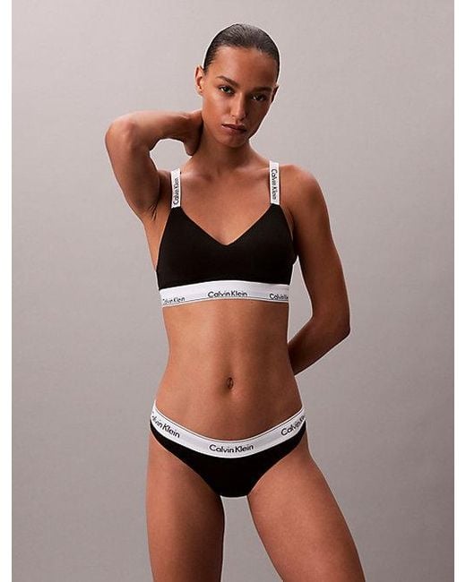 Calvin Klein Brown Leicht Gepolsterter Bralette