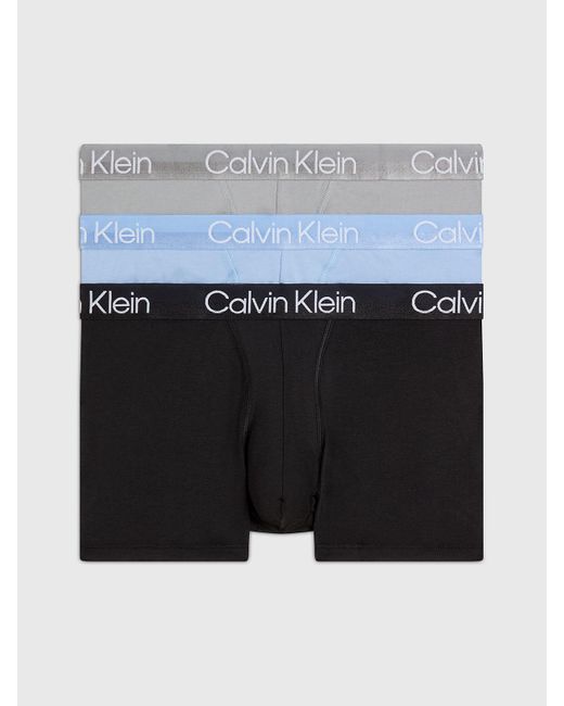 Calvin Klein Multicolor 3 Pack Trunks - Modern Structure for men