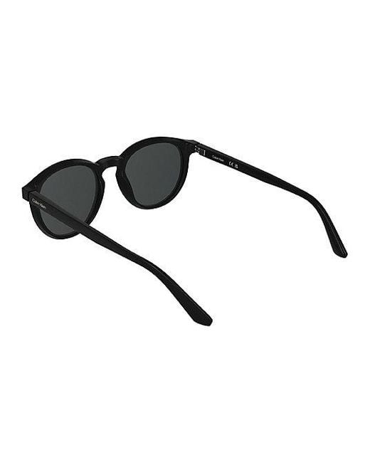 Calvin Klein Black Round Sunglasses