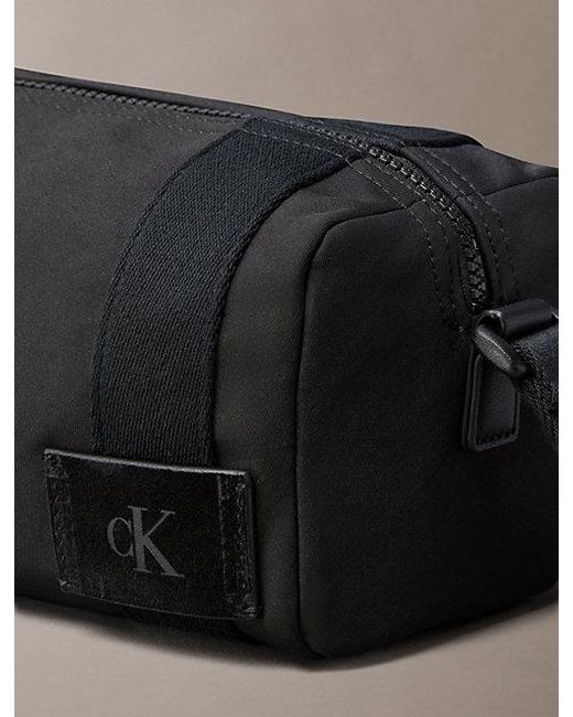 Calvin Klein Gray Canvas Camera Bag for men