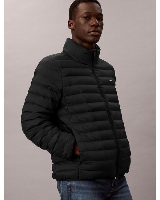 Calvin Klein Black Lightweight Puffer Jacket for men
