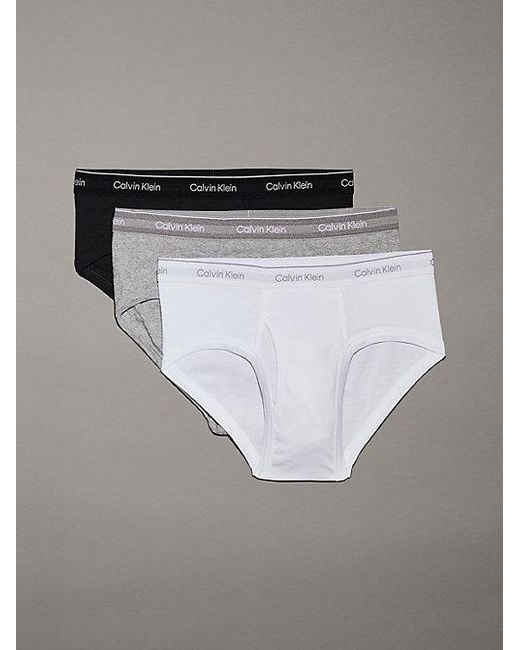 Calvin Klein Gray 3 Pack Briefs - Cotton Classics for men