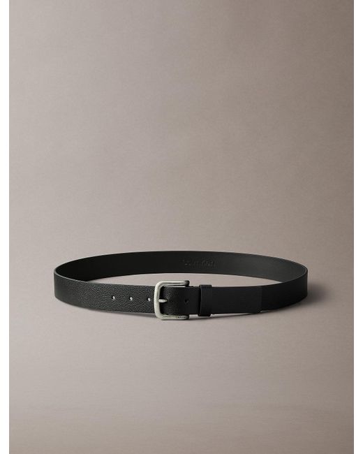 Cintura Con Fibbia Rotonda Martellata di Calvin Klein in Multicolor da Uomo