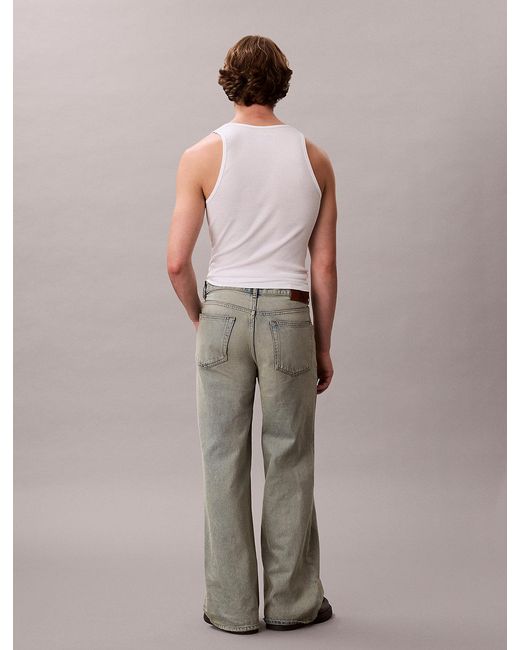 Calvin Klein Brown Wide Fit Jeans for men