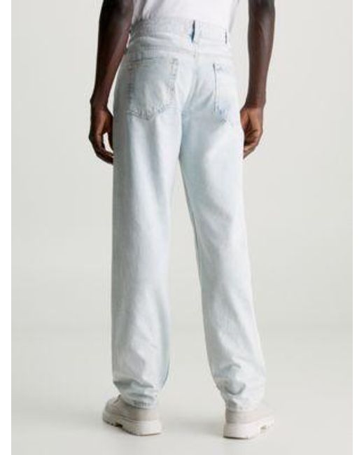 Calvin Klein 90's Straight Jeans in het White voor heren