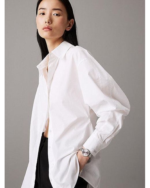 Calvin Klein White Watch Gleam