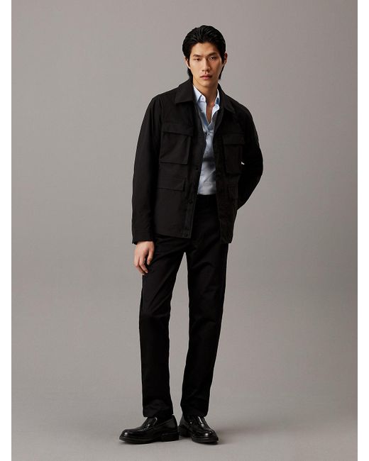 Calvin Klein Gray Four Pocket Jacket for men