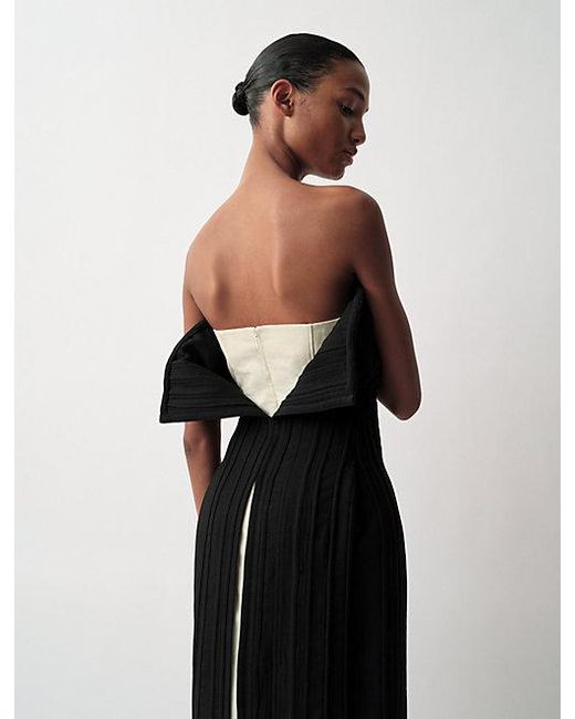 Calvin Klein Beatrix Strapless Jurk in het Black