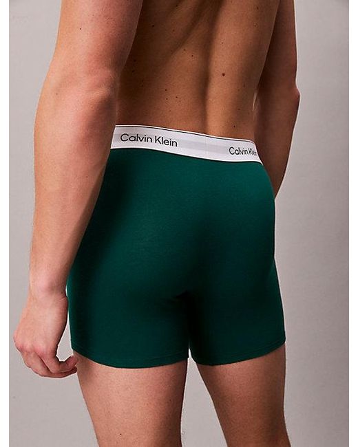 Calvin Klein Blue 3 Pack Boxer Briefs for men