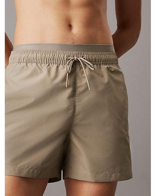 Calvin Klein Zwemshort Met Dubbele Tailleband in het Multicolor voor heren