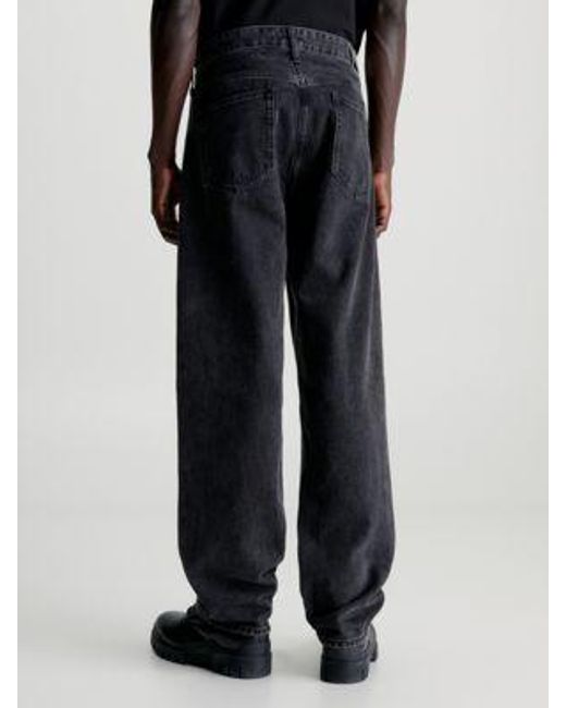 90's Straight Jeans Calvin Klein de hombre de color Black