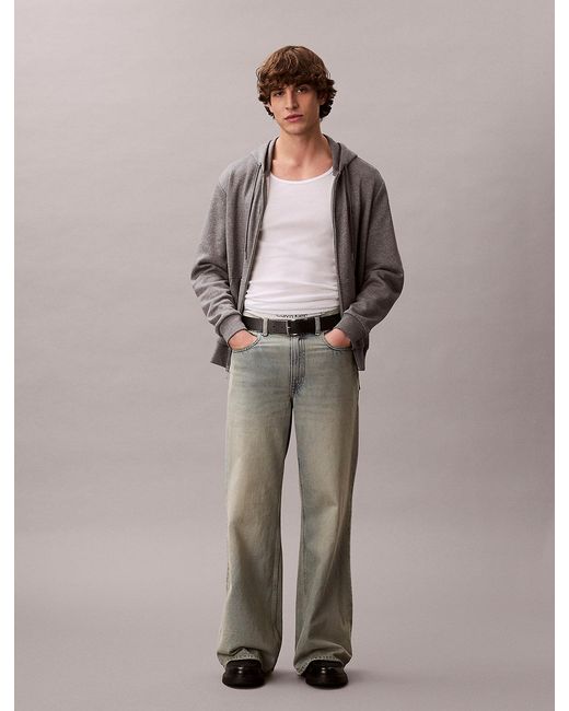 Calvin Klein Brown Wide Fit Jeans for men