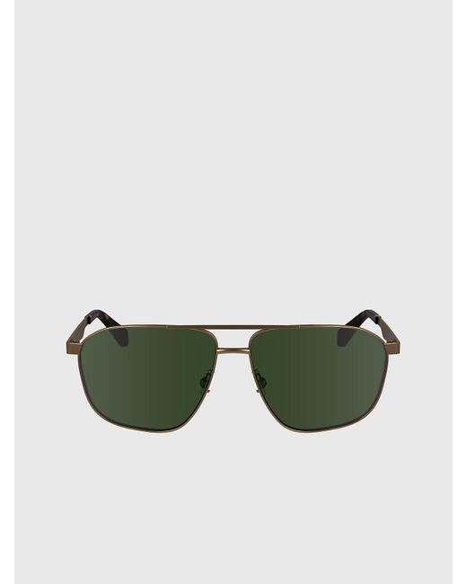 Calvin Klein Green Modified Rectangle Sunglasses Ckj24202s for men