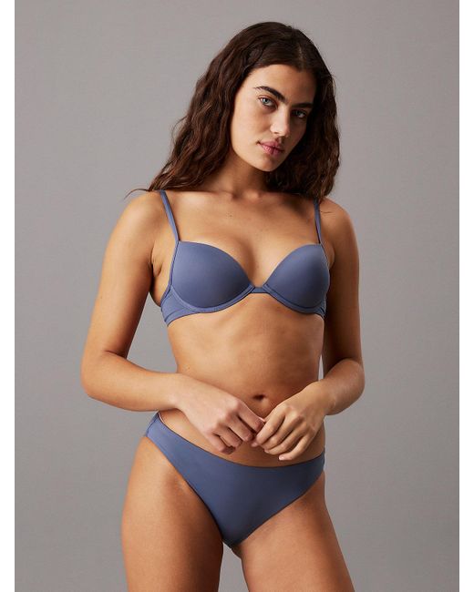 Calvin Klein Blue Push Up Bikini Top
