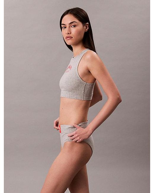 Calvin Klein Bralette in het Gray