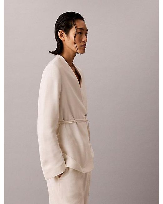 Calvin Klein Natural Textured Shine Blazer