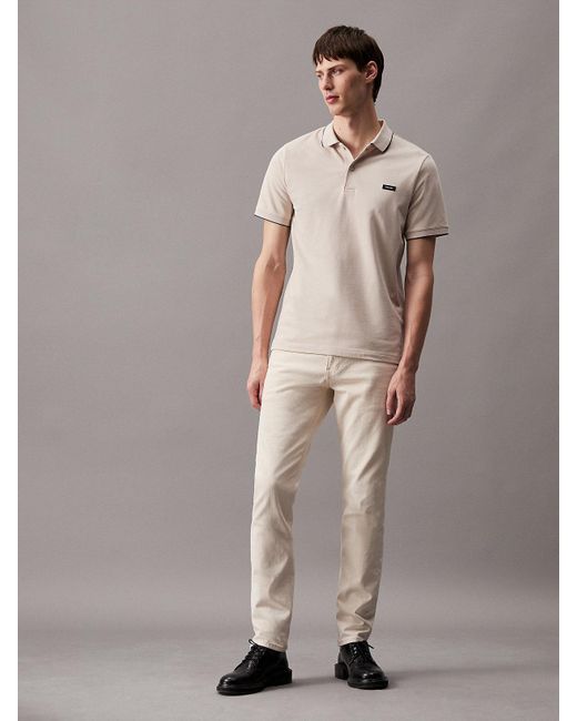 Calvin Klein Natural Slim Polo Shirt for men