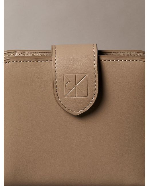 Calvin Klein Multicolor Square Nappa Leather Rfid Wallet