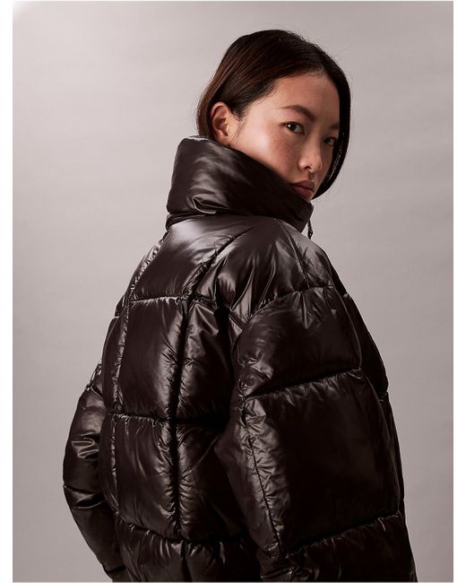Calvin Klein Black Calvin Klein Shine Puffer Jacket