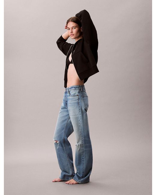 Calvin Klein Gray 90's Straight Jeans
