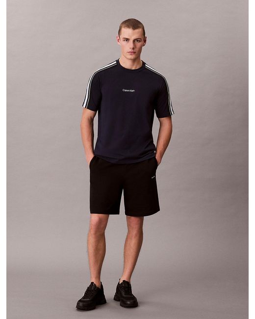 Calvin Klein Blue Performance Cotton Blend Gym T-Shirt for men