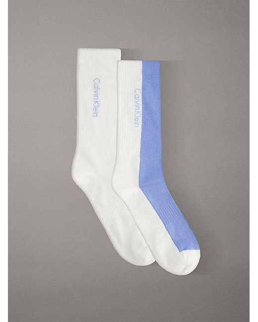 Calvin Klein Gray 2 Pack Moisture-Wicking Crew Socks for men