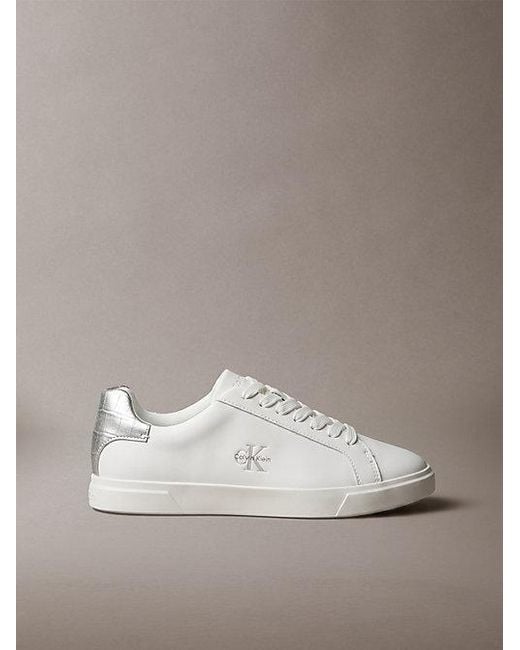 Calvin Klein Multicolor Leather Signature Logo Trainers