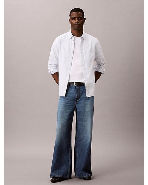 Calvin Klein Blue Jeans Extreme Baggy Jeans for men
