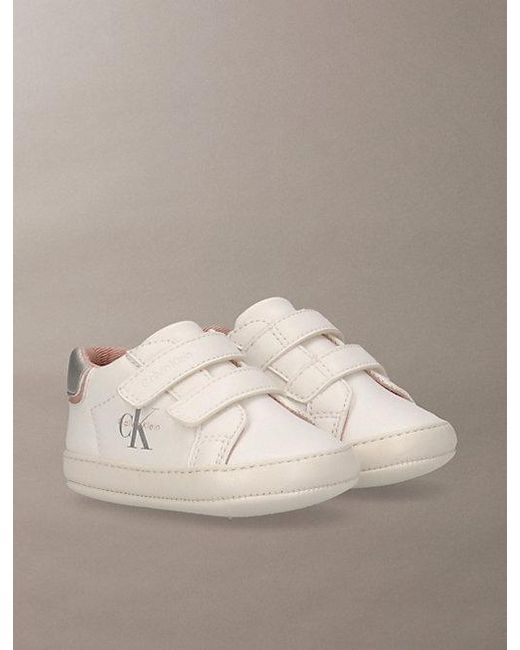 Calvin Klein Natural Jeans Baby Signature Velcro Trainers