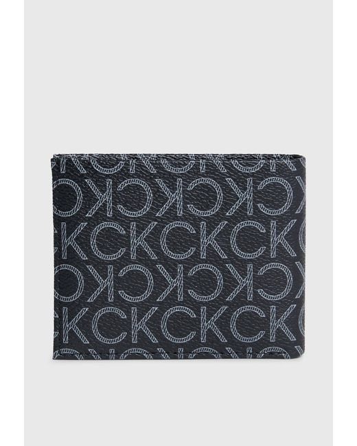 Calvin Klein Gray Logo Rfid Slimfold Wallet for men