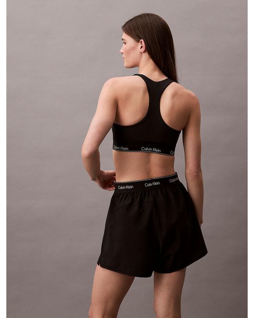 Calvin Klein Brown Quick-Dry Medium Impact Sports Bra