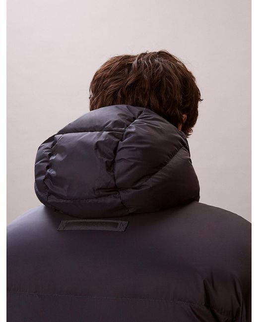 Calvin Klein Multicolor Hooded Nylon Puffer Coat for men