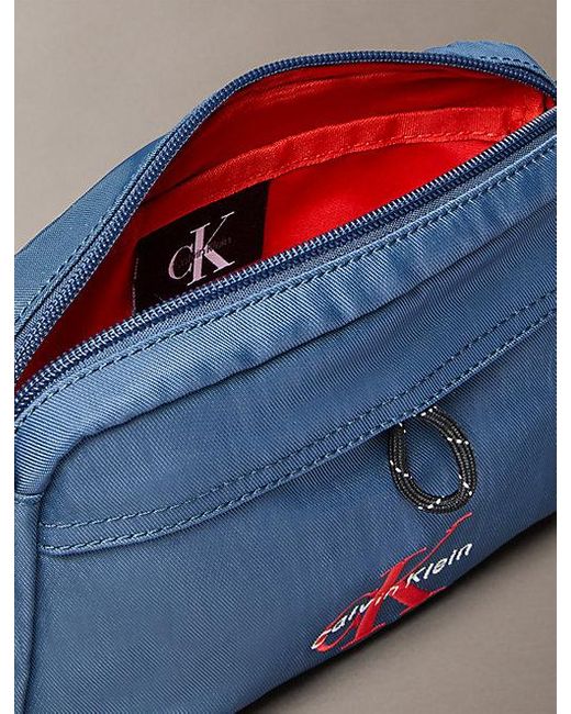 Calvin Klein Wasserabweisende Crossbody-Kameratasche Aus Twill in Blue für Herren