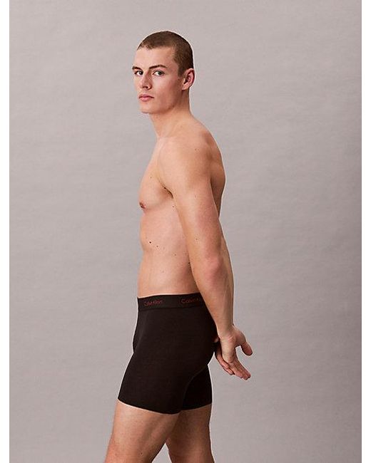 Calvin Klein Black 3 Pack Boxer Briefs for men