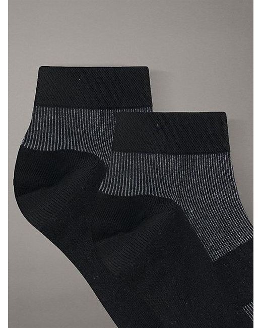Calvin Klein Gray 2 Pack Moisture-Wicking Ankle Socks for men
