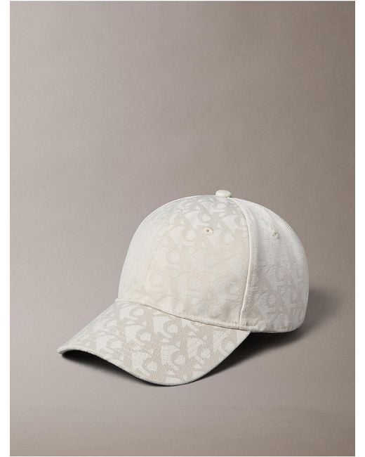 Calvin Klein Natural Allover Monogram Baseball Cap for men