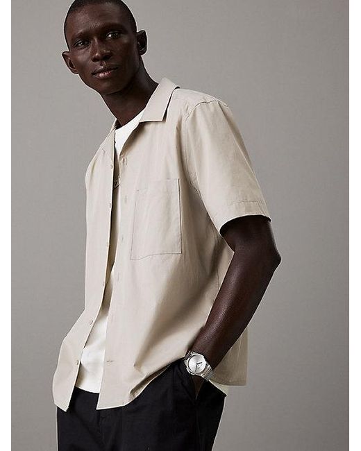 Calvin Klein Horloge Met Geborstelde Wijzerplaat En Armband in het Gray voor heren