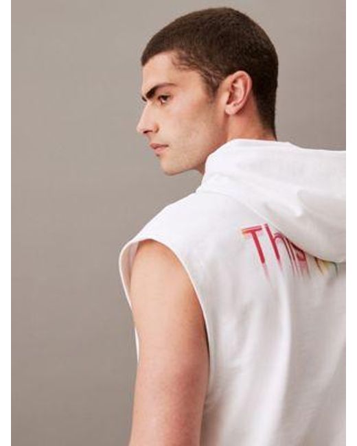 Sudadera holgada sin mangas con capucha Pride Calvin Klein de