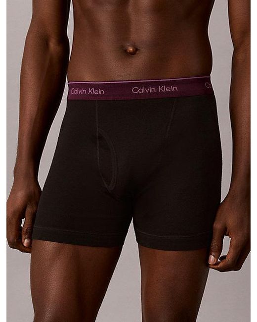 Calvin Klein Black 5 Pack Boxer Briefs Cotton Classics for men