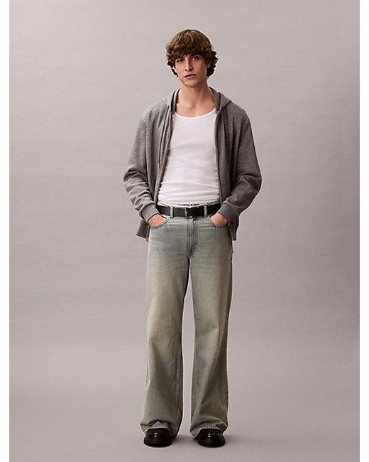 Calvin Klein Brown Jeans Wide Fit Jeans for men