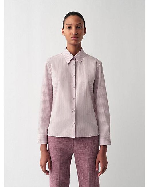 Calvin Klein Red Daisy Slim Button-Down Shirt