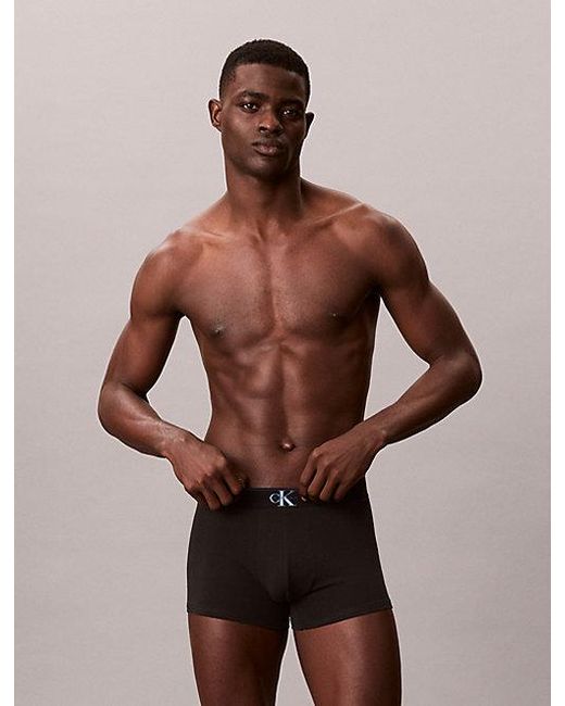 Calvin Klein Blue 3 Pack Trunks for men