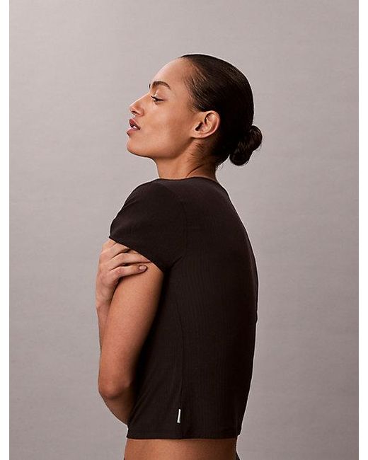 Calvin Klein Black Soft Modal Pyjama Top