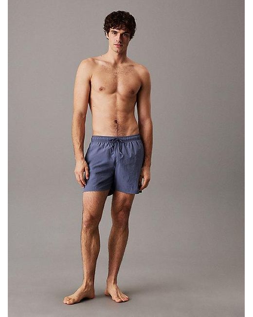 Calvin Klein Medium Zwemshort Met Trekkoord in het Multicolor voor heren